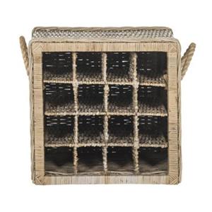 Safavieh SEA7016A Southeast Asia Grey Aziza Wine Rack,SEA701