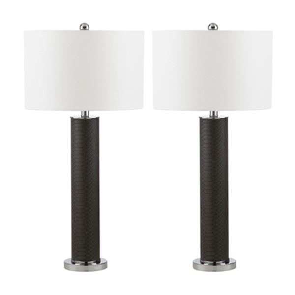 Safavieh 32.50-in Grey Ollie Table Lamp (Set of 2)