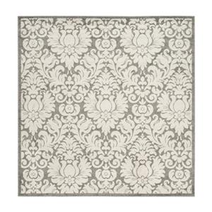 Safavieh Dark Grey and Beige Amherst Indoor/Outdoor Rug,AMT4