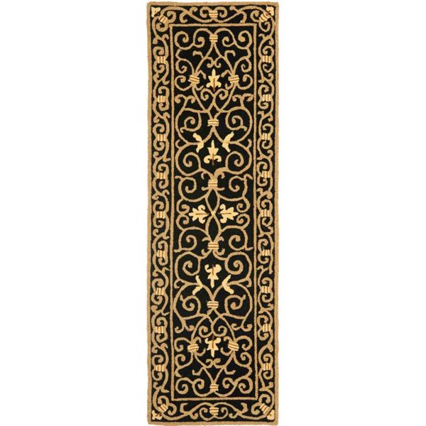 Safavieh Chelsea Black Area Rug - 3-ft x 12-ft HK11A-212 | RONA
