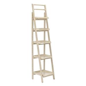 Safavieh Asher 71.3-in x 16.5-in Distressed Ivory Leaning Etagere