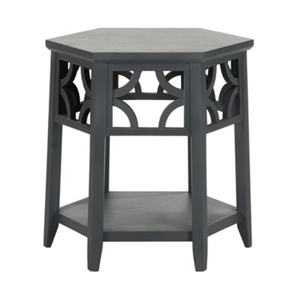 Charcoal Grey Hexagon End Table, Zulily Outdoor Furniture