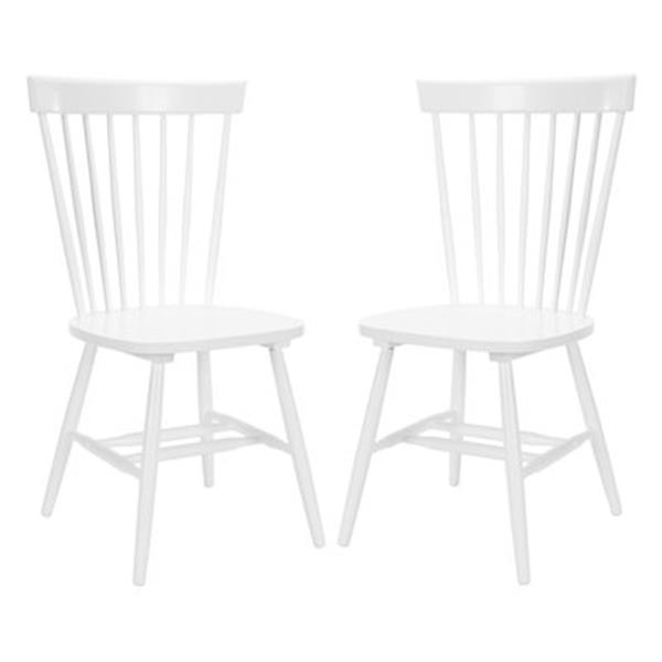 Safavieh Parker 36-in White Dining Chairs (Set of 2)