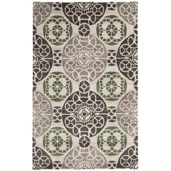 Safavieh WYD376B Wyndham Area Rug, Ivory/Brown,WYD376B-4