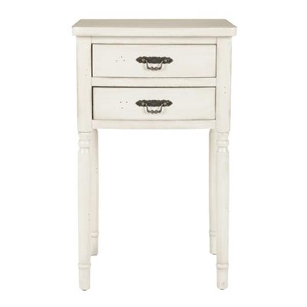 Safavieh Marilyn 30.1-in White End Table