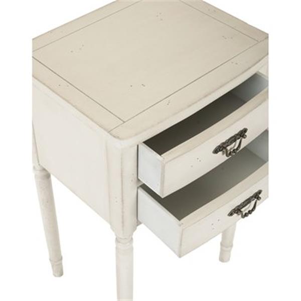 Safavieh Marilyn 30.1-in White End Table