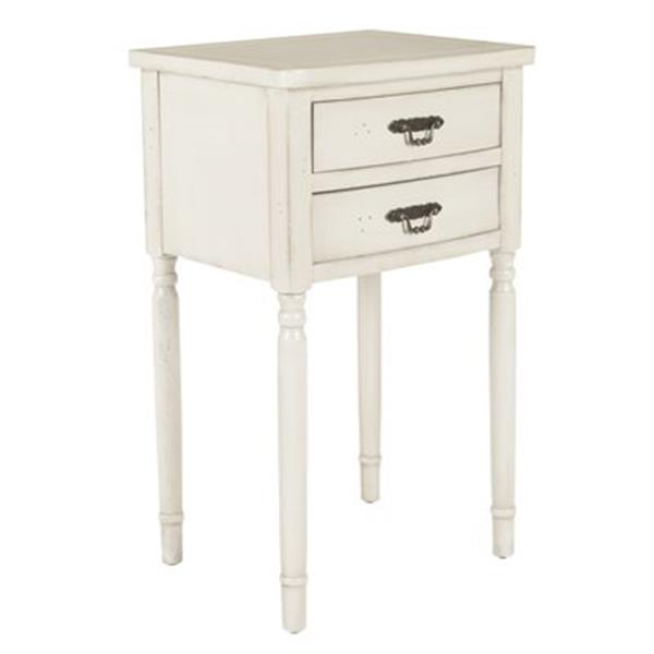 Safavieh Marilyn 30.1-in White End Table