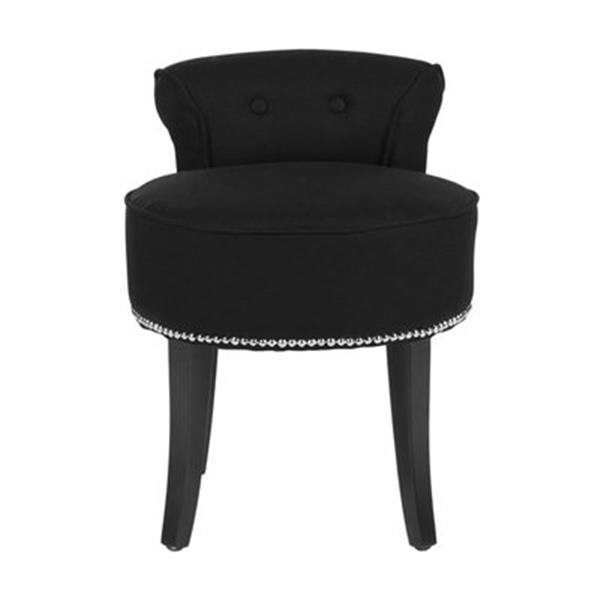 Safavieh Black Mercer Georgia Vanity Stool Mcr4546j Rona