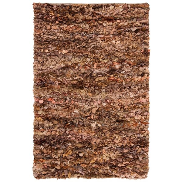Safavieh Shag Natural and Multi-Colored Area Rug,SG951N-5