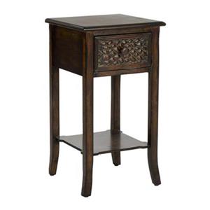 Safavieh Ernest 25.8-in Brown End Table