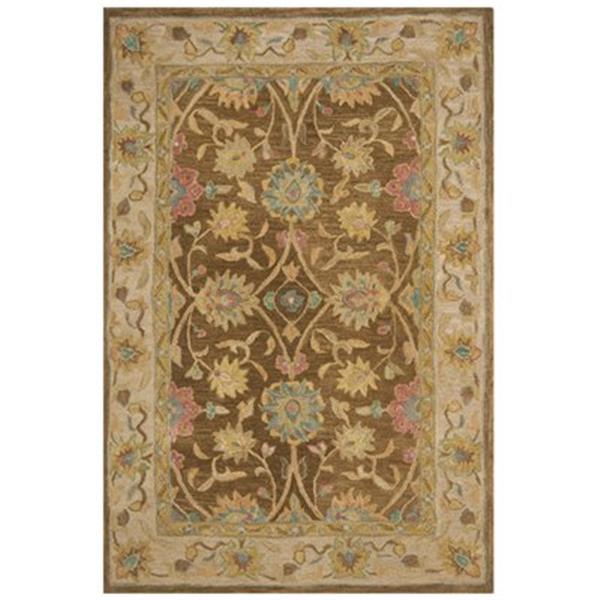 Safavieh AN580F Anatolia Area Rug, Brown / Ivory,AN580F-4 | RONA