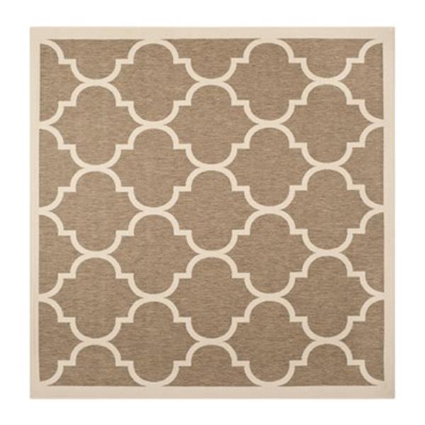Safavieh CY6914-242 Courtyard Area Rug, Brown / Bone,CY6914-