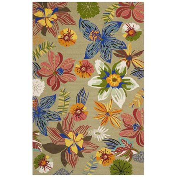 Safavieh Four Seasons 5 Ft X 8 Ft Green Area Rug Frs468b-5 