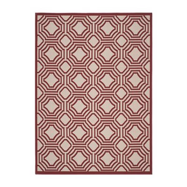 Safavieh Veranda Deco Trellis Red/Creme Outdoor Rug