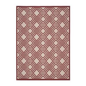 Safavieh Veranda Deco Trellis Red/Creme Outdoor Rug