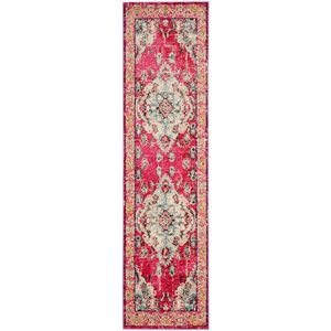 Safavieh Monaco Pink Multicolor Area Rug - 2-ft x 22-ft