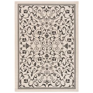 Safavieh Courtyard 11 ft x 8 ft Black Area Rug