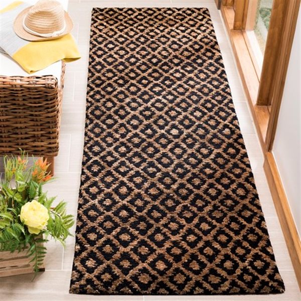 Safavieh Bohemian Black and Gold Area Rug - 3-ft x 10-ft