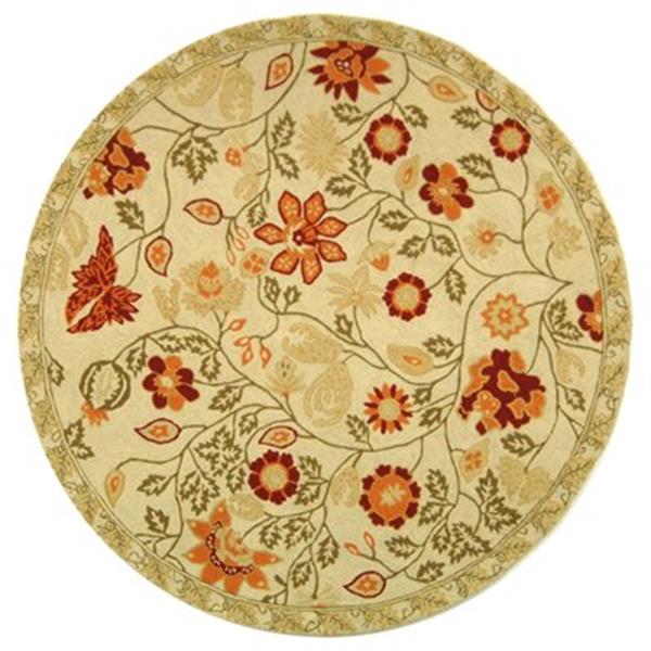 Safavieh HK716A Chelsea Area Rug, Ivory/Green,HK716A-5R