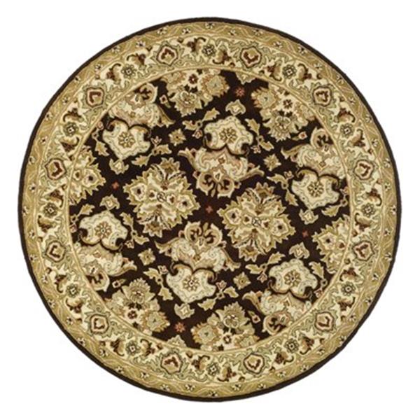 Safavieh HG817B Heritage Area Rug, Espresso/Ivory,HG817B-6R