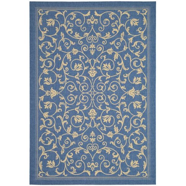 Safavieh CY2098-3103 Courtyard Area Rug, Blue / Natural,CY20