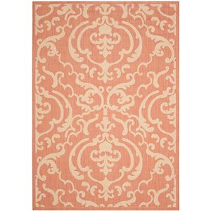 Safavieh Courtyard 11 ft x 8 ft Orange Indoor/Outdoor Area Rug