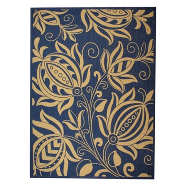 Safavieh Courtyard 11 ft x 8 ft Blue Indoor/Outdoor Area Rug