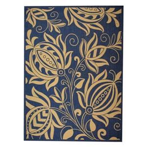 Safavieh Courtyard 11 ft x 8 ft Blue Indoor/Outdoor Area Rug