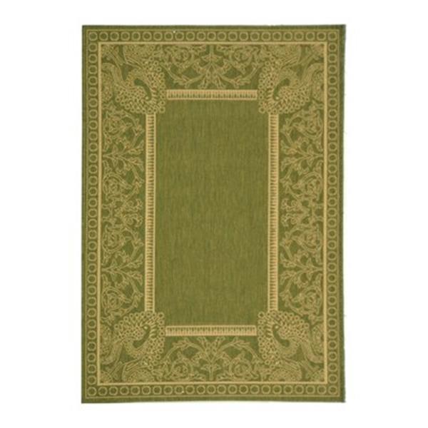 Safavieh Courtyard 11 ft x 8 ft Green Area Rug