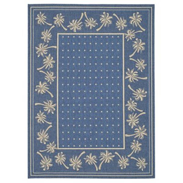 Safavieh Courtyard 11 ft x 8 ft  Blue Indoor/Outdoor Area Rug