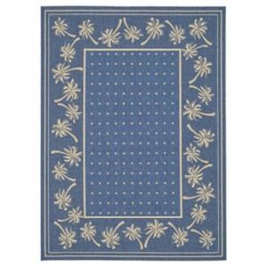 Safavieh Courtyard 11 ft x 8 ft  Blue Indoor/Outdoor Area Rug