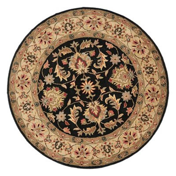 Safavieh HG957A Heritage Area Rug, Black,HG957A-6R