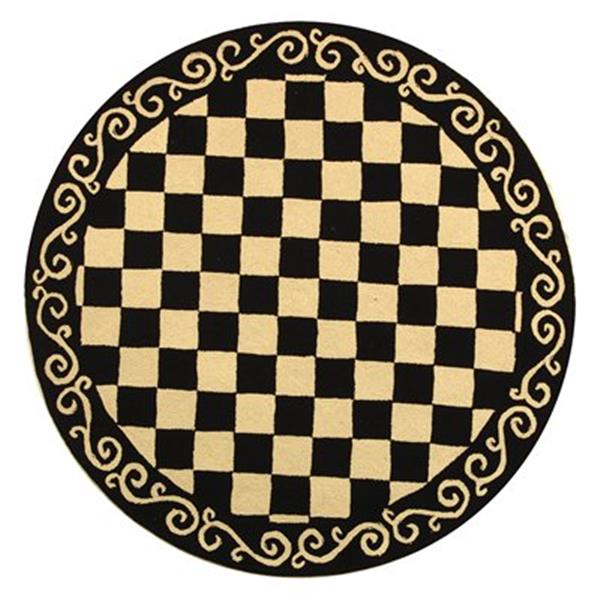 Safavieh HK711A Chelsea Area Rug, Black,HK711A-5R | RONA
