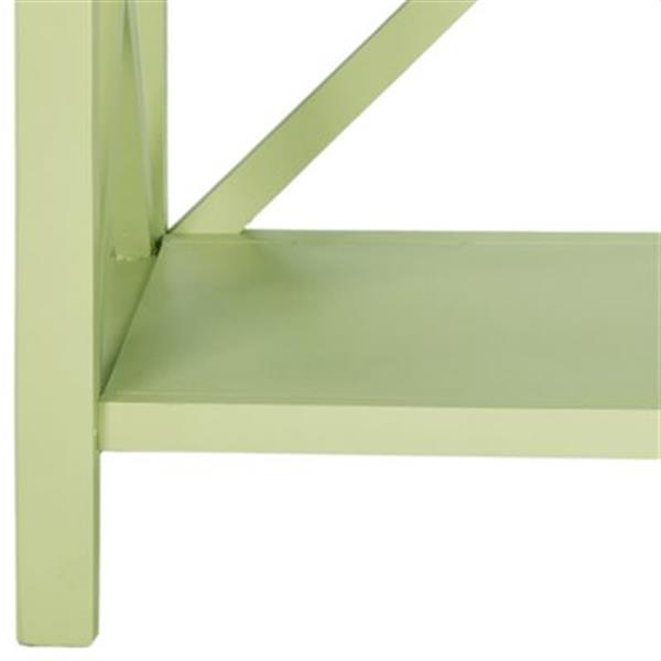 Safavieh Liam American Home Avocado Green open Bookcase