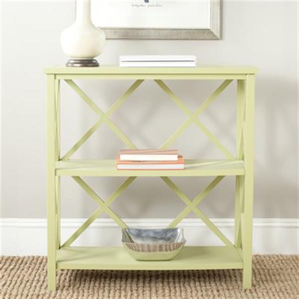 Safavieh Liam American Home Avocado Green open Bookcase