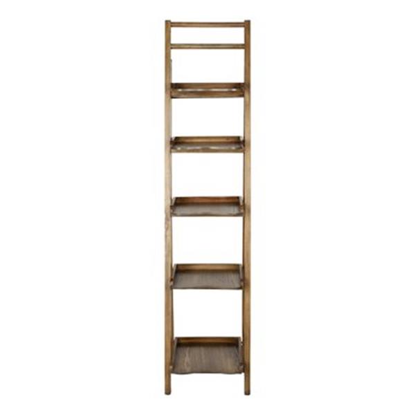 Safavieh Asher 71.3-in x 16.5-in Oak Leaning Etagere