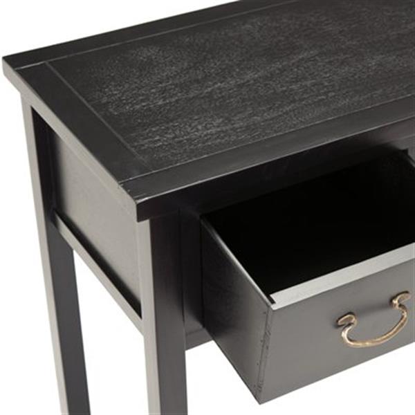 Safavieh Cindy 3-Drawer Rectangular Black Console Table