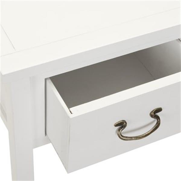 Safavieh Cindy 3-Drawer Rectangular White Console Table