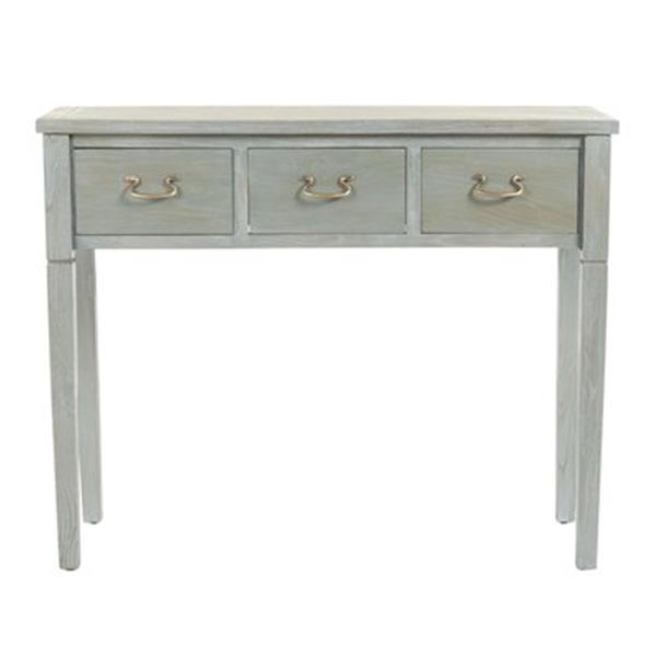 Safavieh Cindy 3-Drawer Rectangular Whitewash Console Table