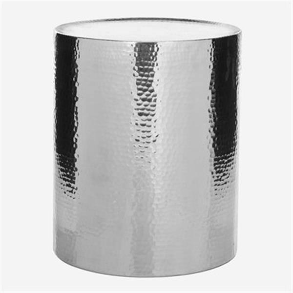 Safavieh Polonium 20.9-in Silver Drum Table