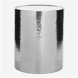 Safavieh Polonium 20.9-in Silver Drum Table