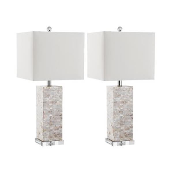 Safavieh 25-in Shell Homer Table Lamps (Set of 2)