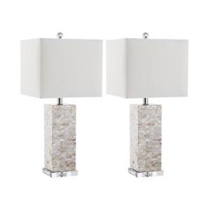 Safavieh 25-in Shell Homer Table Lamps (Set of 2)