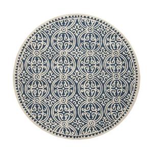 Safavieh Cambridge Navy Blue and Ivory Area Rug,CAM123G-6R