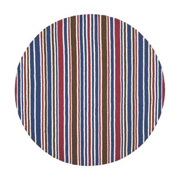 Safavieh Kid 6-ft Round Red and Blue Striped Area Rug SFK315A-6R | RONA