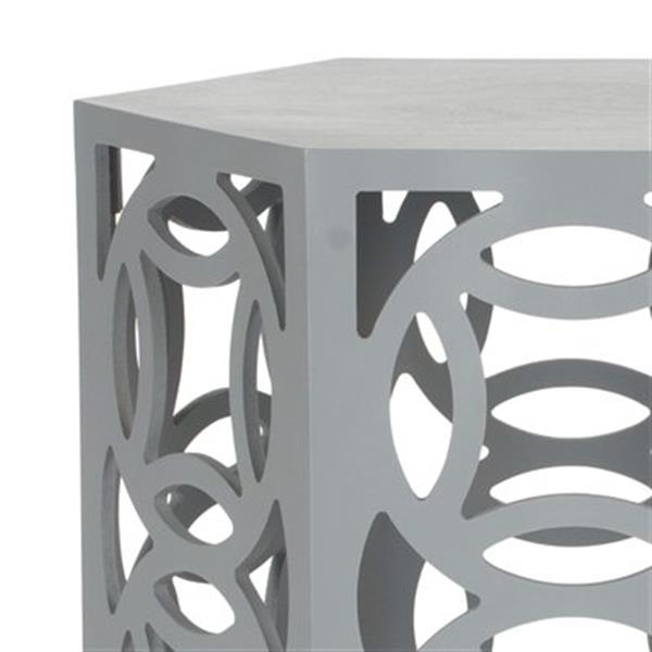 Safavieh Natanya 22.2-in Pearl Blue Grey Side Table