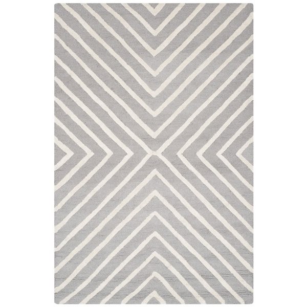 Safavieh Cambridge 5-ft x 8-ft Silver and Ivory Area Rug