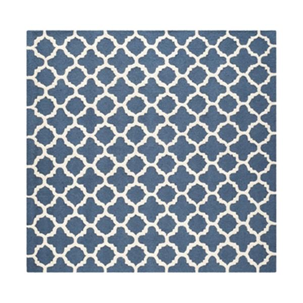 Safavieh Cambridge 6-ft Square Navy and Ivory Area Rug