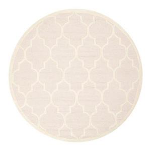 Safavieh Cambridge 6-ft Round Light Pink and Ivory Area Rug