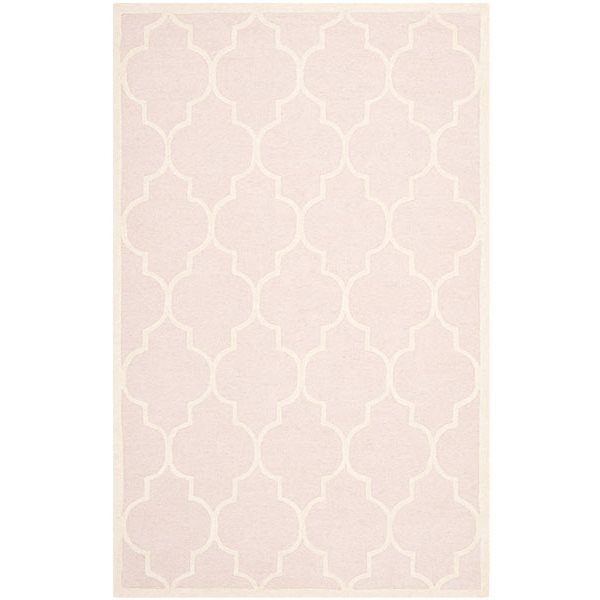 Safavieh Cambridge 5-ft x 8-ft Light Pink and Ivory Area Rug